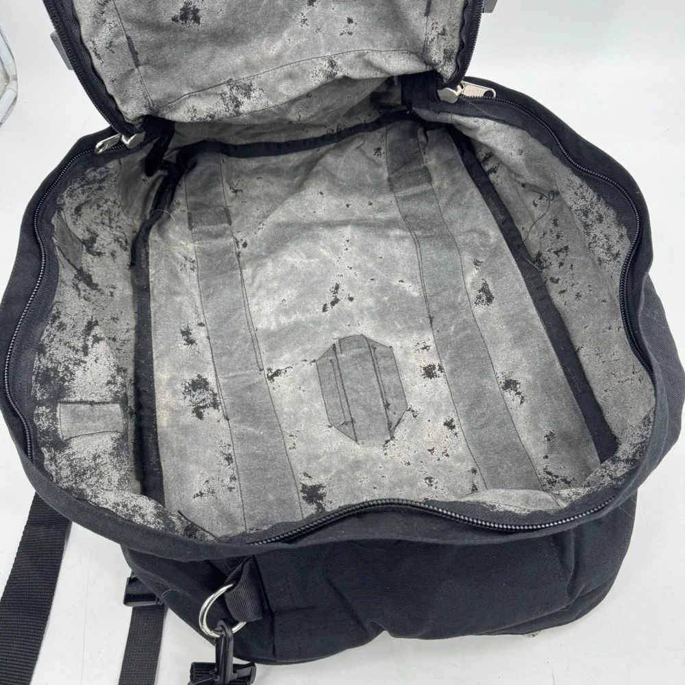 Vintage 70's The North Face Black Canvas‎ Duffel Bag Travel Made in USA